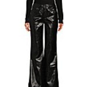 Every Coated Denim High Rise Wide Leg Pants Size 4 NWT